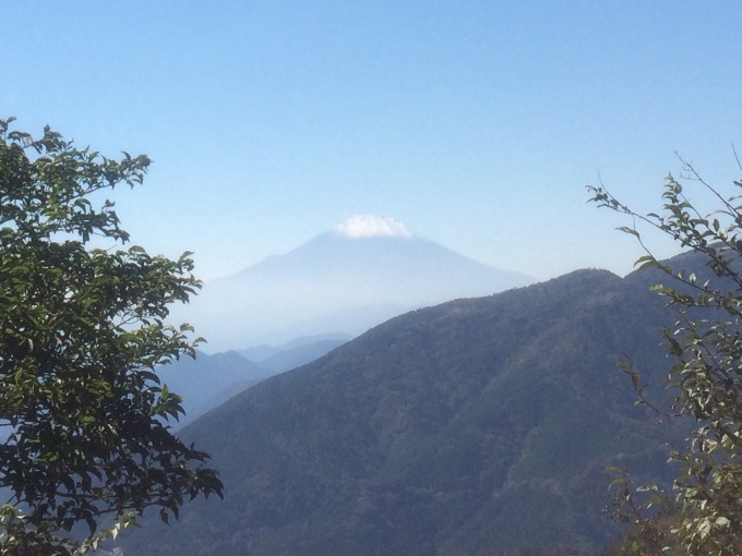 よく晴れて富士山がきれいに見えました