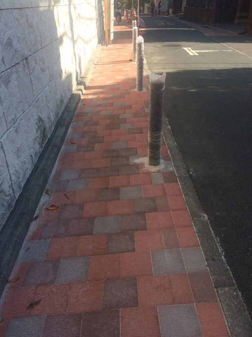 新しくなった歩道
